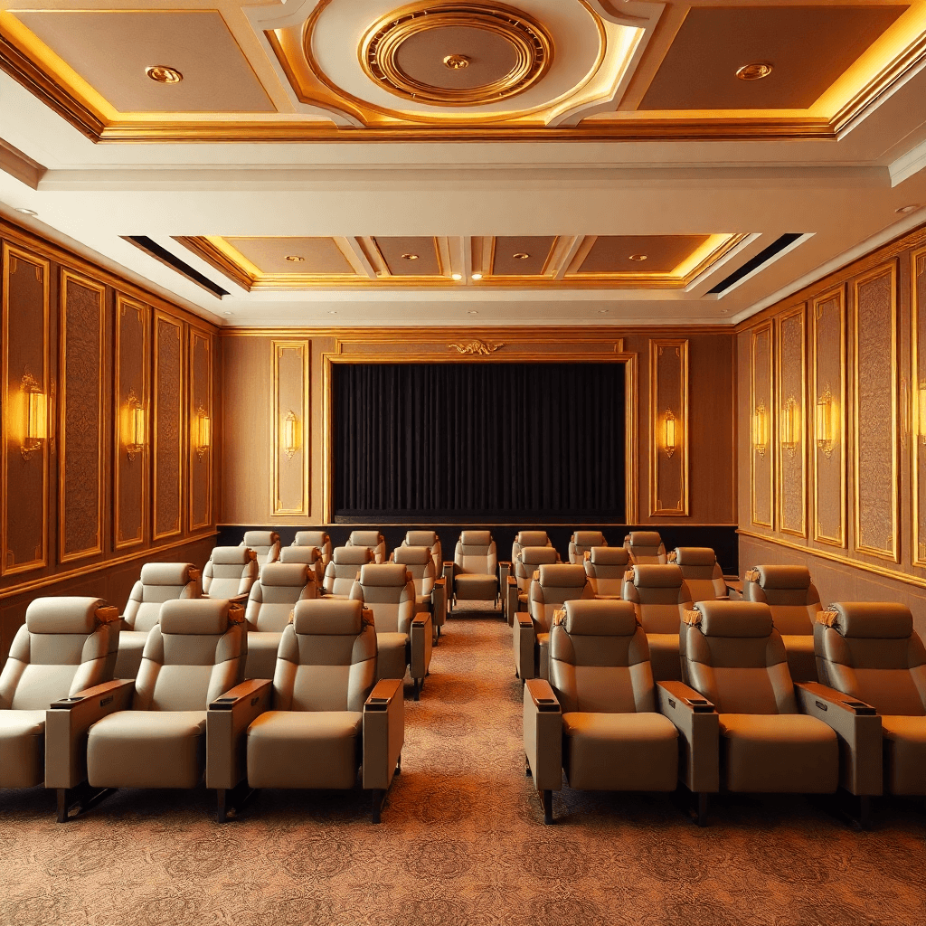 Premium theatre seating setup