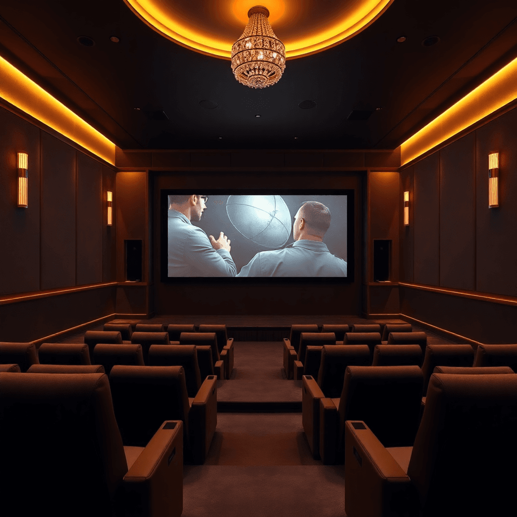Luxury private theatre interior
